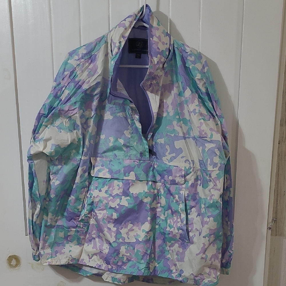 Lauren James Multicolor Camouflage Rain Jacket